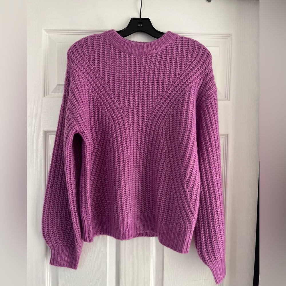 A New Day Magenta Knit Sweater Small